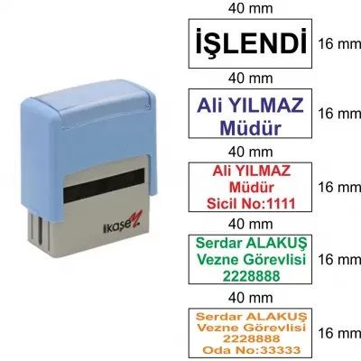 Kaşem 2001 Kendinden Mürekkepli Otomatik Kaşe
