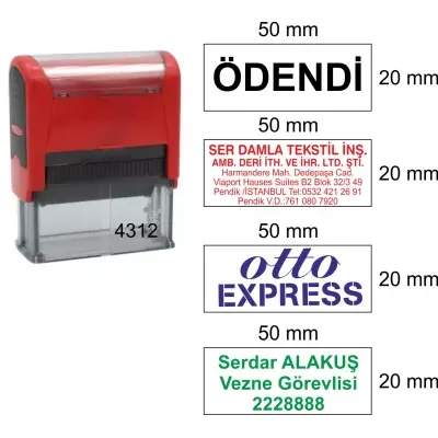 Sırdaş Mobistamps 4312Kendinden Mürekkepli Otomatik Kaşe