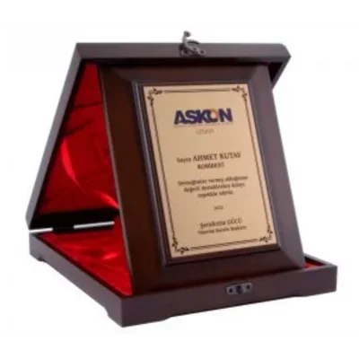 AHŞAP PLAKET  DİKEY