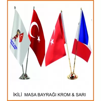 İKİLİ MASA BAYRAĞI