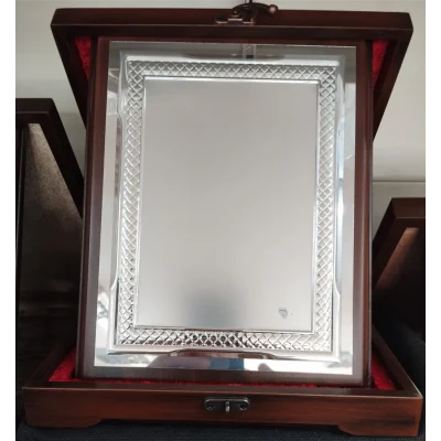 AHŞAP GÜMÜŞ METAL PLAKET
