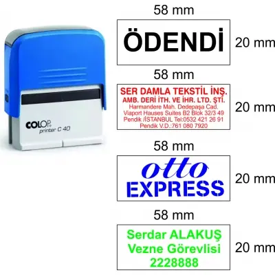 ColopC40 Kendinden Mürekkepli Otomatik Kaşe