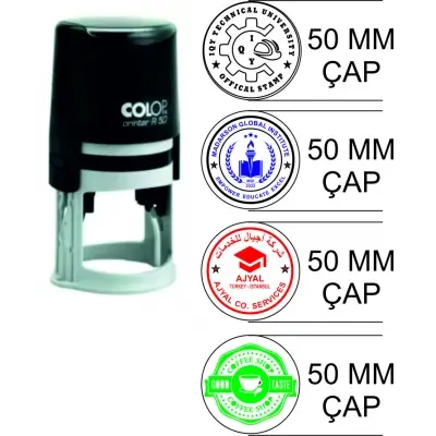 Colop prenter R50 Kendinden Mürekkepli Yuvarlak  Otomatik Kaşe