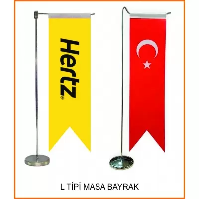 L TİPİ MASA BAYRAĞI