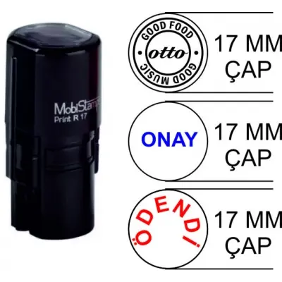 Sırdaş r17 kendinden mürekkepli yuvarlak kaşe 17 mm