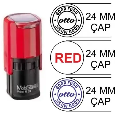 Sırdaş r24 kendinden mürekkepli yuvarlak kaşe 24 mm