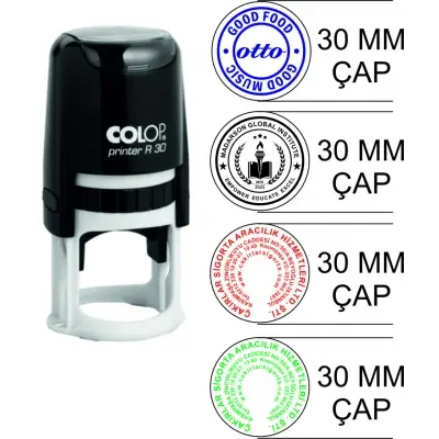 Colop prenter R30 Kendinden Mürekkepli Yuvarlak  Otomatik Kaşe