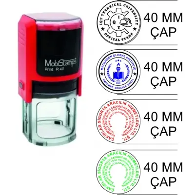 Sırdaş mobistamps r40 kendinden mürekkepli yuvarlak kaşe 