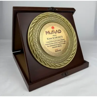 AHŞAP KUTULU BORDÜRLÜ PLAKET